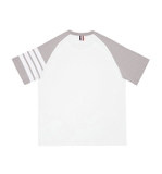 Thom Browne Raglan 4-Bar T-Shirt Beige