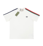 Gucci Adidas Trefoil Silicon T-Shirt Beige