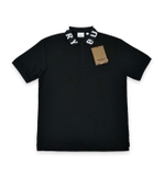 Burberry Logo Intarsia Polo - Black