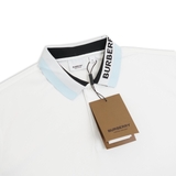 Burberry Contrast Collar Polo - White