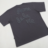 Embossing Script T-Shirt - Grey