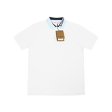 Burberry Contrast Collar Polo - White
