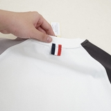 Thom Browne Raglan 4-Bar T-Shirt Grey-Beige