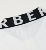 Burberry Logo Intarsia Polo - White