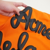 Embossing Script T-Shirt - Orange