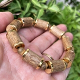 Vòng trầm hương bọc vàng VT188