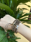 Vòng tay nữ Trầm Hương 108 hạt mĩ Đá phong thủy