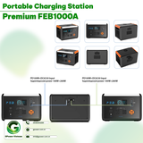 Premium FEB1000A Portable Charging Station with 1.5-Hour Fast Charging Technology.