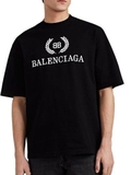 Áo Thun Balenciaga BB Cresh Black/White PREMIUM QUALITY