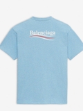 Áo Thun Balenciaga Baby Blue Political BEST QUALITY