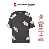 Áo Thun 13DE MARZO Doozoo Heart Luminous T-shirt Obsidian