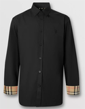 Áo Sơ Mi Burberry Slim Fit Monogram Motif Stretch Cotton Poplin Check Code