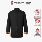 Áo Sơ Mi Burberry Slim Fit Monogram Motif Stretch Cotton Poplin Check Code