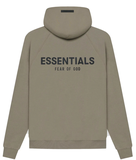 Áo Hoodie Essentials Back Logo Taupe SS21