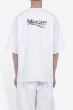 Áo Thun Balenciaga White Political (Wave in) Campaign BEST QUALITY