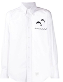 Áo Sơ Mi Thom Browne Dolphin Embroidered Shirt