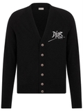 Áo Khoác Cardigan Dior and Shawn Logo Embroidered