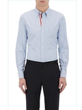 Áo sơ mi Thom Browne Grosgrain Placket Oxford (Sọc Cổ) Màu Xanh