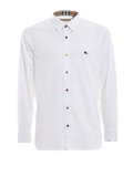 Áo sơ mi Burberry White Shirt With Multicolour Buttons