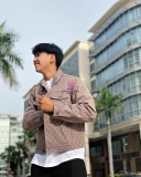 Áo Khoác Louis Vuitton LV Monogram Denim Grey Jacket