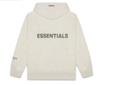 Áo Khoác Essentials Basic Full Zip-up Hoodie Oatmeal