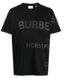 Áo Thun Burberry Horseferry All-Over Black Print