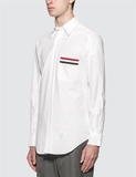 Áo sơ mi Thom Browne Grosgrain Pocket Trim