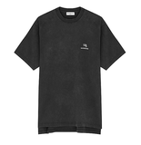 Áo Thun Balenciaga Black Logo Embroidered (Washed)
