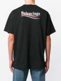 Áo Thun Balenciaga Wave In Black Political Campaign BEST QUALITY