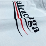 Áo Thun Balenciaga White Political (Wave in) Campaign BEST QUALITY