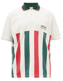 Áo Polo Gucci Logo Patch Web Stripe