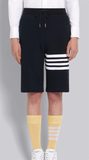 Quần Short Navy Waffle 4-Bar Stripe Sweatshort