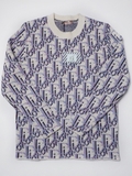 Áo Sweater Crewneck Dior Oblique Motiff Multicolour Wool And Cashmere Jacquard