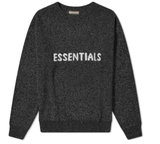 Áo Sweater Essentials Knit Black Melange