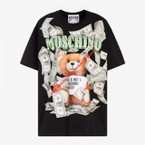 Áo Thun Moschino Dollar Teddy - Đen