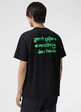 Áo Thun Burberry Don't Believe Slogan (Check Code)