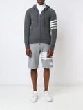 Áo Khoác Thom Browne Cashmere 4-Bar Hoodie Zip Up