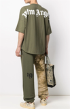 Áo Thun Palm Angel Back Logo Military
