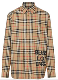 Áo Sơ Mi Burberry Logo Printed Long-Sleeved