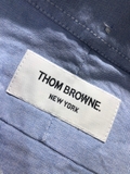 Áo sơ mi Thom Browne Grosgrain Placket Oxford (Sọc Cổ) Màu Xanh