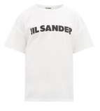 Áo Thun Jil Sander Basic Logo Printed (Off-White)