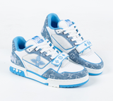 Giày Louis Vuitton LV Trainers With Tab blue Best Quality