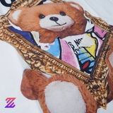 Áo Thun Moschino Bear Frame Photo