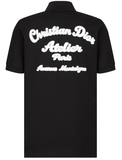 Áo Polo Dior Atelier Embroidered Black