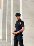 Áo Polo Burberry Icon Striped Black ss19