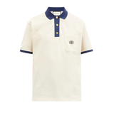 Áo Polo Gucci GG Embroidered Cotton Blend Pique (Check Code)