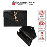 Ví YSL Saint Laurent Monogram Small Flap Wallet Logo Vàng