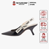 Giày Cao Gót Dior J'Adior 65 Slingback Pumps in Black Patent Calfskin (Black)