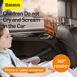 Giá treo xếp gọn dùng gắn lưng ghế trên xe hơi Baseus Fun Journey Backseat Lazy Bracket (dùng cho Smartphone/ Tablet/ iPad 4.7 - 12.3 inches )