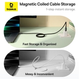 Cáp Sạc Nhanh Baseus Tungsten Gold Magnetic Charging Cable Type-C to Type-C 100W